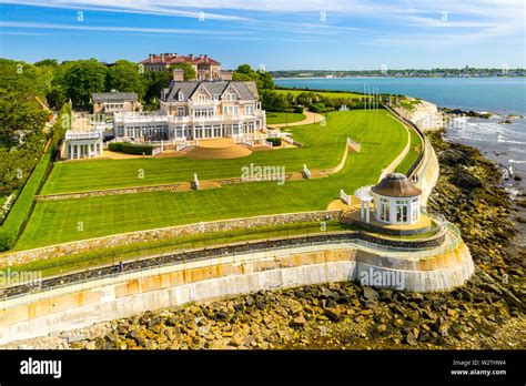 Cliff Walk, Mansions, Newport, Rhode Island, USA Stock Photo - Alamy