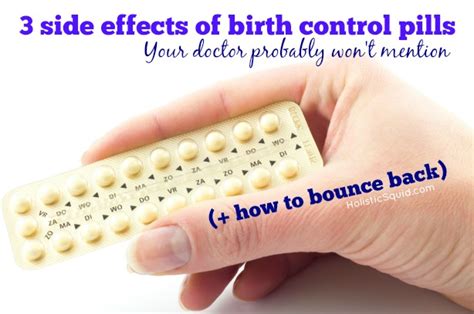 3 Long Term Side Effects of Birth Control Pills - Holistic Squid