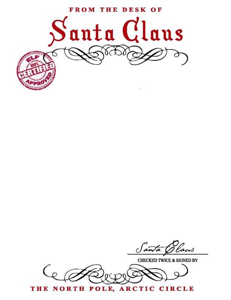 Printable Letters From Santa Claus