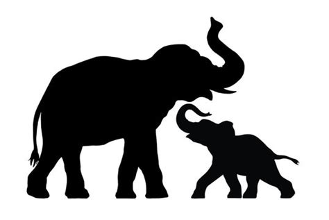 Baby Elephant Silhouette Images – Browse 61,578 Stock Photos, Vectors ...