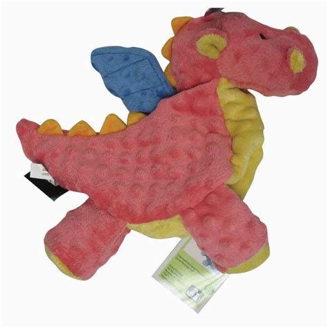 goDog Coral Dragon Plush Dog Toy - Small