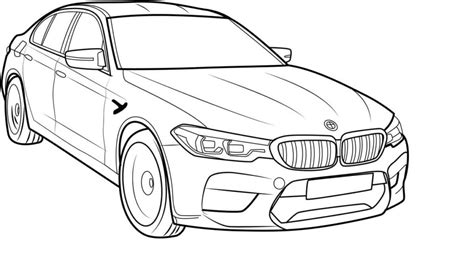 Bmw Series 5 Coloring Pages Printable - NicoropDelacruz