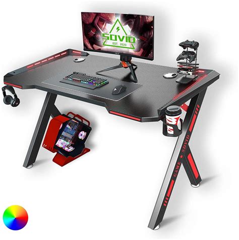 Gaming Desk With LED RGB Lights | Best Gifts For Gamers | POPSUGAR Tech ...