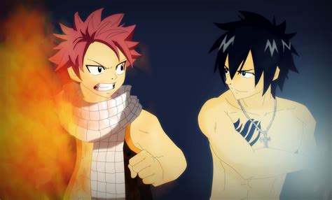 [Fairy Tail] Natsu vs Gray by MiyuSaikoChan on DeviantArt