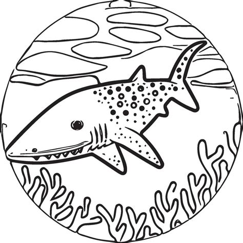 Whale Shark coloring pages. Whale Shark outline for coloring book ...