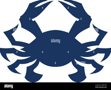 Simple Silhouette of Blue Crab Vector Stock Vector Image & Art - Alamy