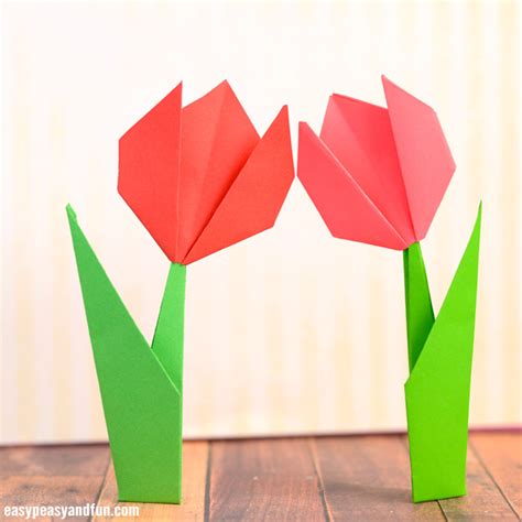 How to Make Origami Flowers - Origami Tulip Tutorial with Diagram ...