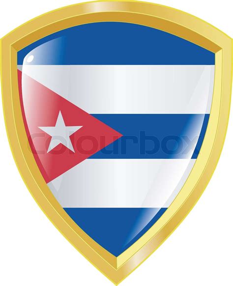 golden coat of arms of Cuba | Stock vector | Colourbox