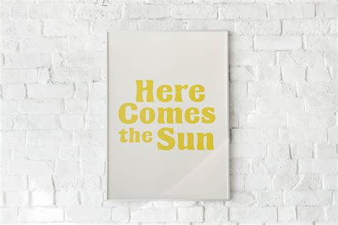 Here Comes the Sun Printable Wall Art, Inspirational Boho Wall Decor ...