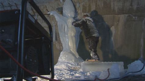 PHOTOS: Man turns ice to art with stunning goddess sculpture - ABC13 ...