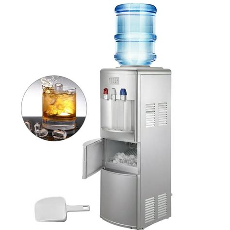 VEVOR 2 In 1 Water Cooler Dispenser with Ice Maker Hot and Cold Top ...