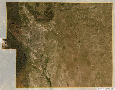 Map of El Paso County, Colorado - Thong Thai Real