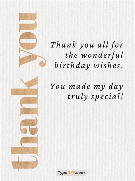 36+ Thank You for Birthday Wishes [Appreciation Texts and Images] - TypoBEE