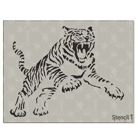 Tiger Stencil (8.5″x11″) | Stencil 1