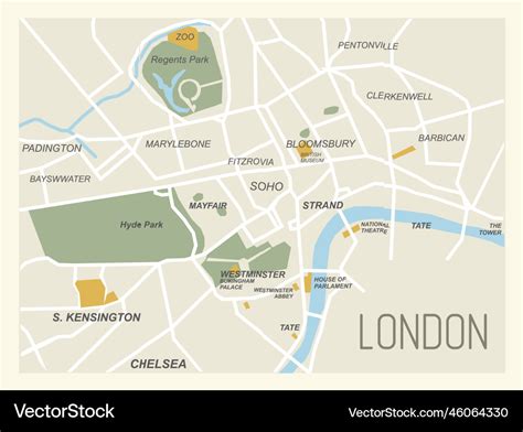 Map Of London Central - Cher Melany