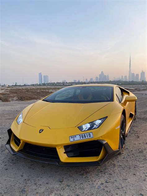 Rent Lamborghini Huracan Yellow - Big Boss Luxury Car Rental