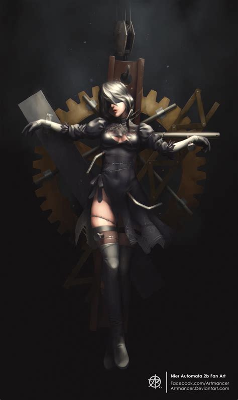 Nier Automata 2b Fan Art by Artmancer on DeviantArt