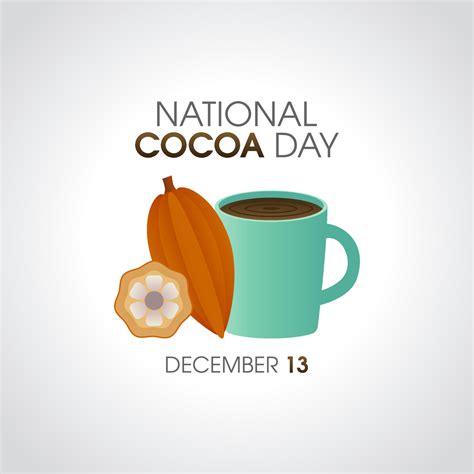 vector graphic of national cocoa day good for national cocoa day ...