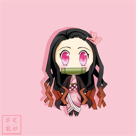 Nezuko chibi art by Seroartss on DeviantArt