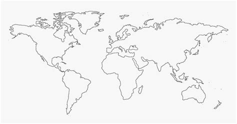 Map Of The World Without Borders - Map Of The World