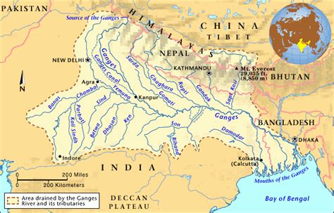 Ganges And Indus River Map