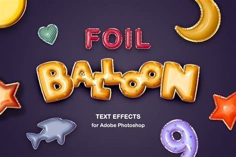 Foil Balloon Photoshop Text Effects - FilterGrade