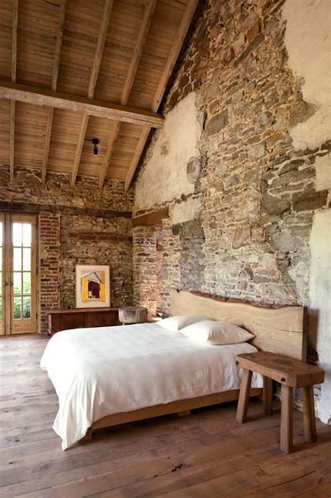 Rustic Brick and Stone Looks Great in the Bedroom | Artisan Crafted ...