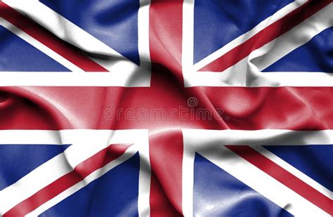 Great Britain waving flag stock illustration. Illustration of flag ...