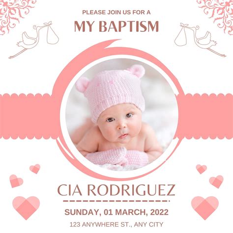 Free Printable, Customizable Baptism Invitation Templates, 42% OFF