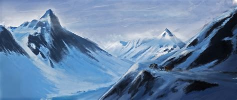 ArtStation - Snowy Mountain (Landscape)