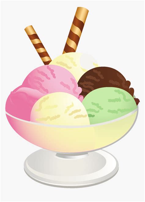 Ice Cream Sundae Clipart Cliparts - Transparent Background Ice Cream ...