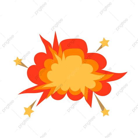 Firework Explosion Clipart Vector, Cartoon Hand Painted Fireworks ...