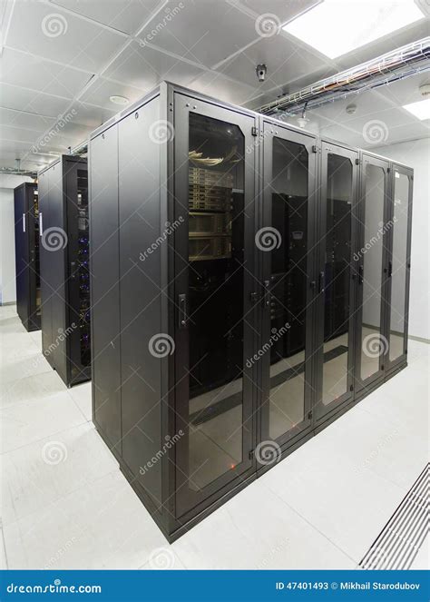 Racks in the data center stock image. Image of aisle - 47401493