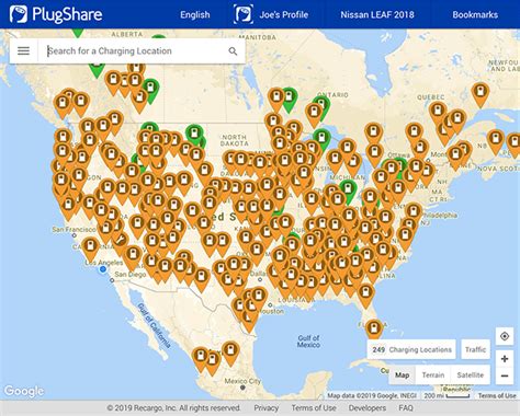 Ev Charging Stations Usa Map - United States Map