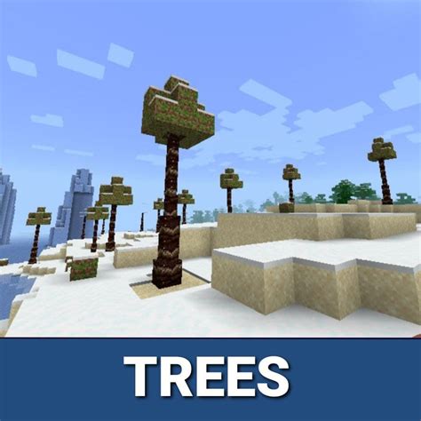 Download Tree Minecraft PE Mod: New types of trees