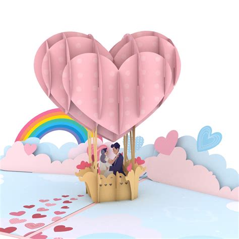 Valentine Hot Air Balloon Pop Up Card - SkyPop - Wholesale, Manufacture ...