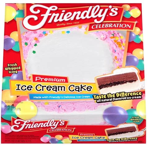 Friendly's Ice Cream Cake, Premium, Celebration (60 oz) - Instacart