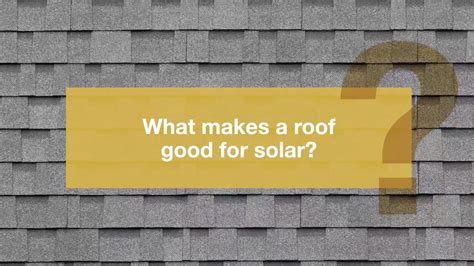 What Makes a Roof Good for Solar? (Video)