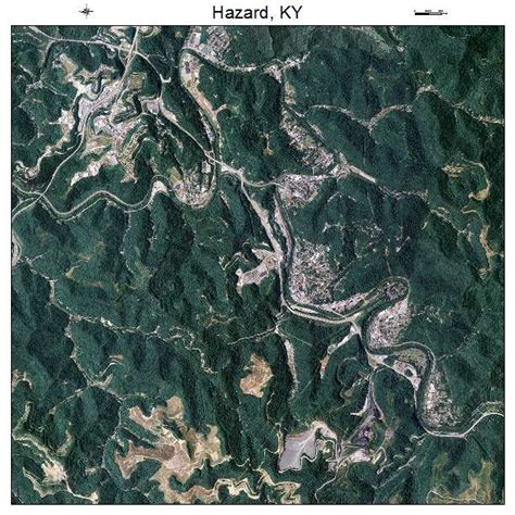 Aerial Photography Map of Hazard, KY Kentucky