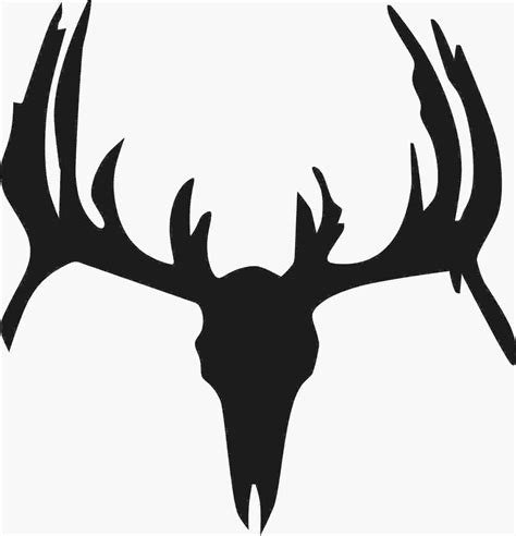 Deer Antler Silhouette at GetDrawings | Free download