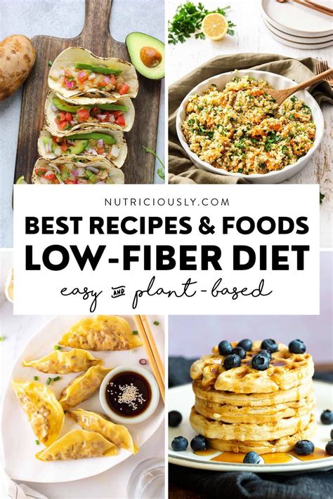 Vegan low fiber diet guide food lists – Artofit