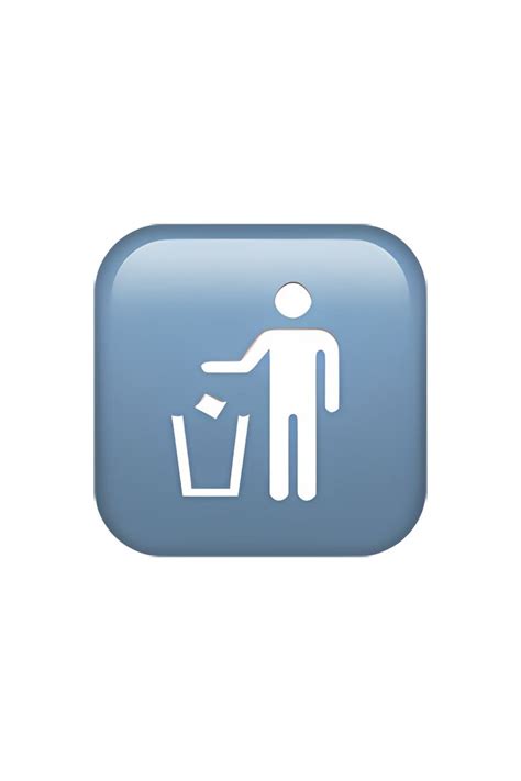 🚮 Litter In Bin Sign Emoji | Cute emoji combinations, Emoji, Ios emoji