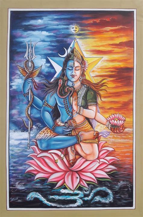 Shiva Shakti Paintings Shiva Shakti Shiva Shakti Shiva | Etsy India