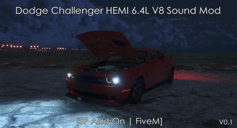 Cammed Dodge Charger Hemi V8 Engine Sound Oiv Addon Fivem Gta 5 Mods Images