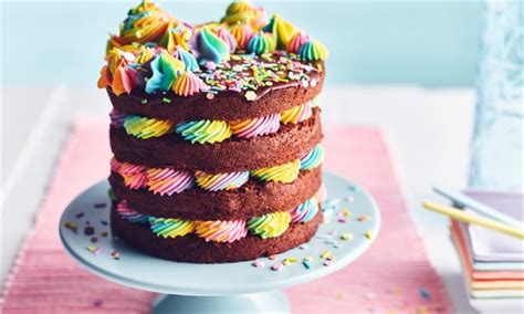 Chocolate Rainbow Layer Cake Recipe | Dr. Oetker