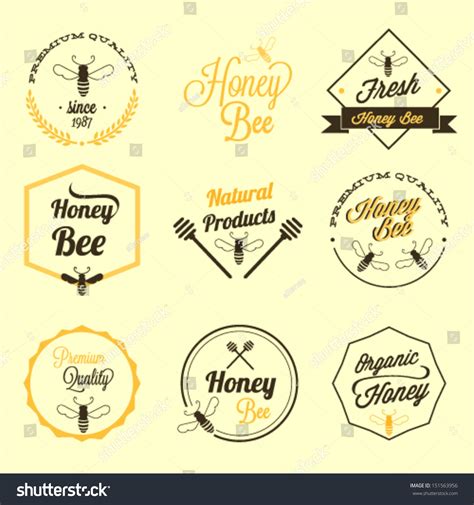 Honey Bee Vector Set Stock Vector (Royalty Free) 151563956 | Shutterstock