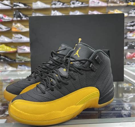 Jordan 12 Black And Yellow Hot Sale | bellvalefarms.com