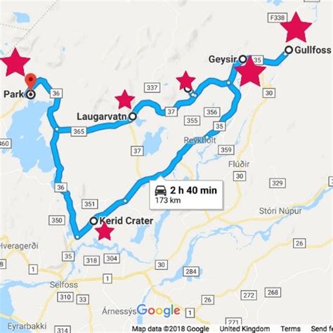 Golden Circle Iceland Map - change comin