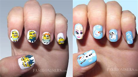 20 Cute Cartoon Inspired Nail Art Designs | Fashionisers©