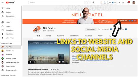 YouTube Banner Examples (ft. Neil Patel and HubSpot) [2022]